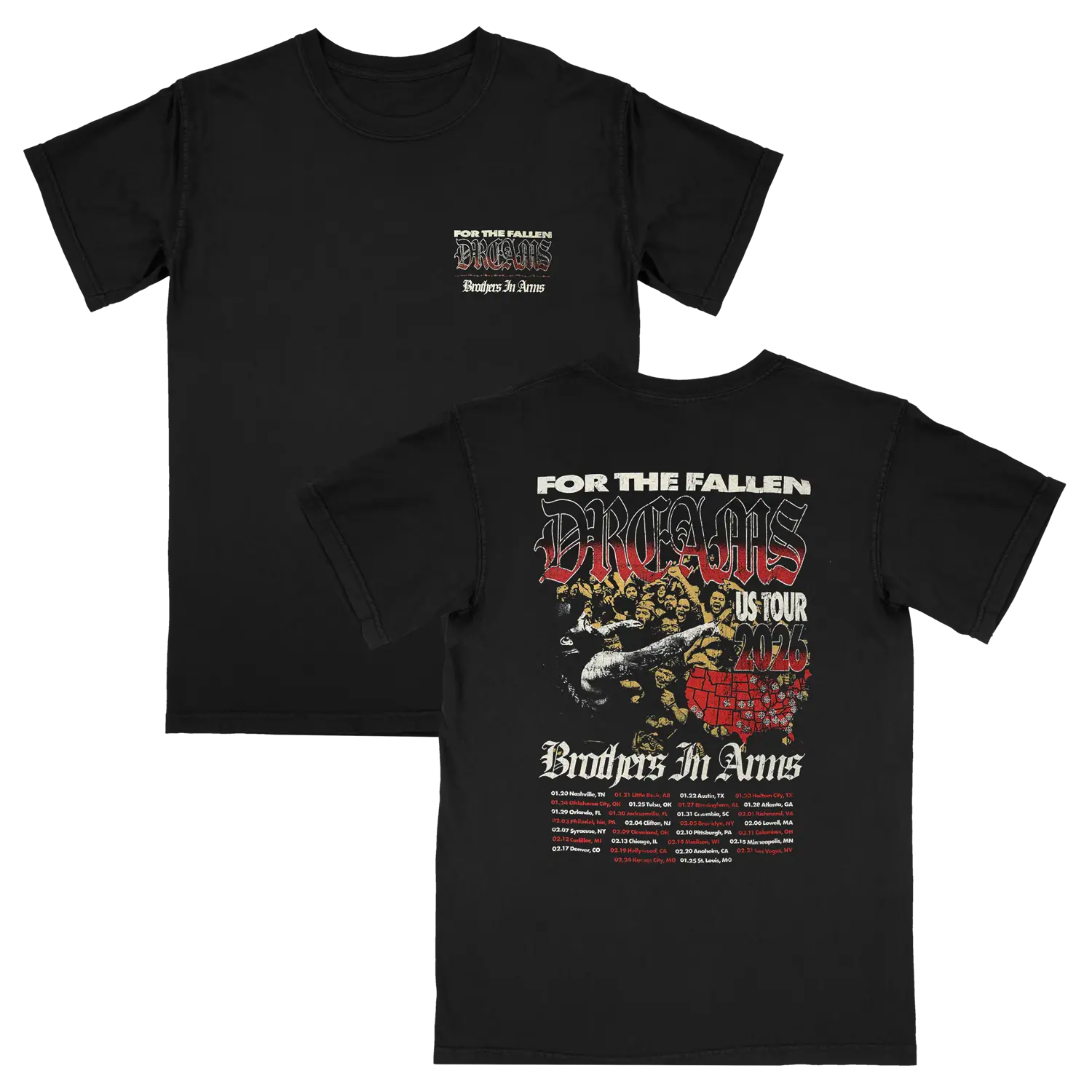 FTFD Tour 2026 Tee – For The Fallen Dreams